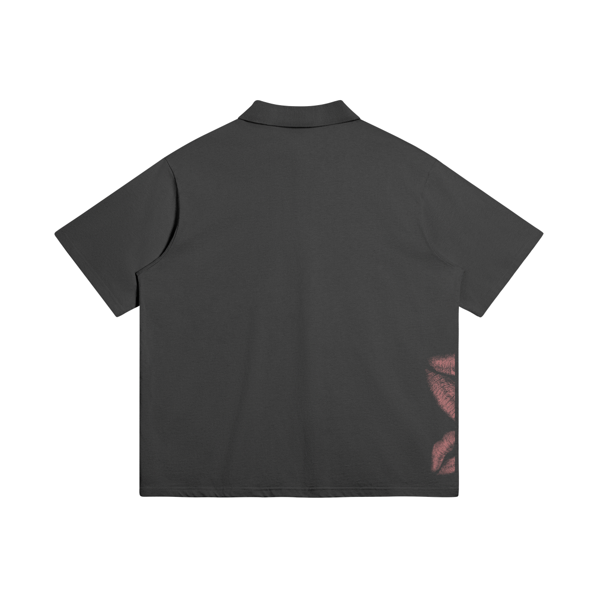 Oversized Polo Tee 22 - Black
