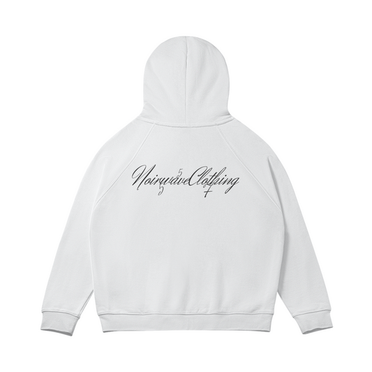 Oversized 557 Zip Hoodie - White